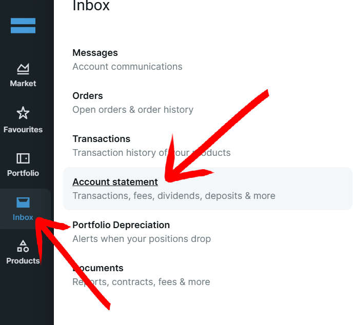 Select Account statement